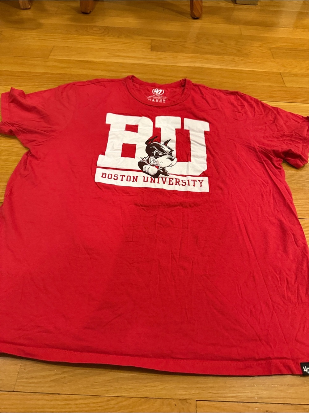 ‘47 Brand Boston University crew neck short sleeve shirt size XXlarge.